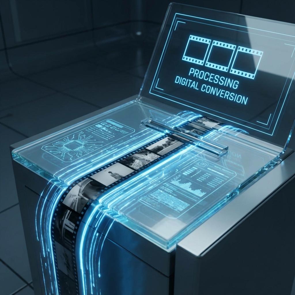 Futuristic AI Photo Processing
